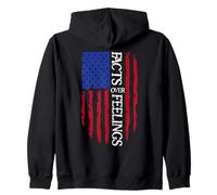 Facts Over Feelings Flag Sign USA American Flag Freedom US Sudadera con Capucha