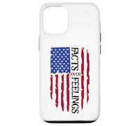 Facts Over Feelings Flag Sign USA God Family Country Freedom Carcasa para iPhone 12/12 Pro