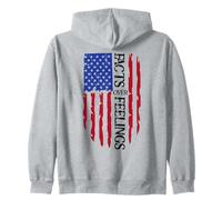 Facts Over Feelings Flag Sign USA God Family Country Freedom Sudadera con Capucha