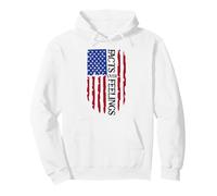 Facts Over Feelings Flag Sign USA God Family Country Freedom Sudadera con Capucha