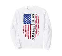Facts Over Feelings Sign USA Flag American Freedom Sudadera