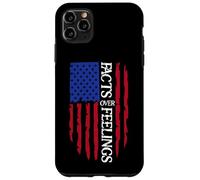 Facts Over Feelings Sign USA Flag God Family Country Freedom Carcasa para iPhone 11 Pro MAX