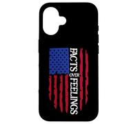 Facts Over Feelings Sign USA Flag God Family Country Freedom Carcasa para iPhone 16