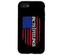 Facts Over Feelings Sign USA Flag God Family Country Freedom Carcasa para iPhone SE (2020) / 7/8