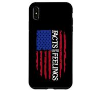Facts Over Feelings Sign USA Flag God Family Country Freedom Carcasa para iPhone XS MAX