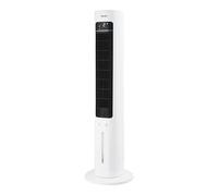 facula - Climatizador Evaporativo de Torre Glaciar | Depósito 3l | Aromaterapia | 3 velocidades | Temporizador | Mando