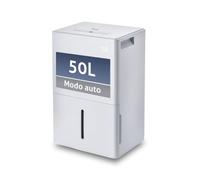 Fácula - Deshumidificador Titán 50 l/día | Modo Ventilación | Depósito extraíble 6,5l | Secado de Ropa | Temp 1-24h