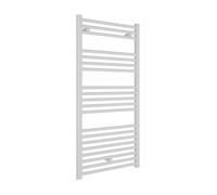 facula - Radiador Toallero DE Agua Ocean Blanco 1188x500mm | (NO Eléctrico) | 3 Soportes + purgador | Conexiones 3x1/2