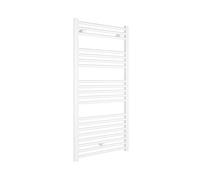 facula - Radiador Toallero DE Agua Ocean Blanco 1188x550mm | (NO Eléctrico) | 3 Soportes + purgador | Conexiones 3x1/2