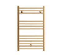 facula - Radiador Toallero DE Agua Ocean Dorado 803x500mm | (NO Eléctrico) | 3 Soportes + purgador | Conexiones 3x1/2