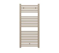 facula - Radiador Toallero DE Agua Ocean Quartz 1110x500mm | (NO Eléctrico) | 3 Soportes+purgador | Conexiones 3x1/2