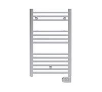 facula - Radiador Toallero Eléctrico Fluido Cromado Electrónico 300w | Fácil manejo | Boost 2h | Temporizador 12/24h