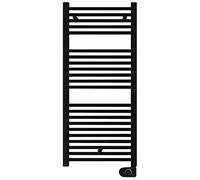 facula - Radiador Toallero Eléctrico Fluido Negro Electrónico 700w