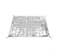 FACULX 125X200cm aluminio papel Camping Mat, impermeable aislamiento de calor espuma dormir pad plegable doble cara tienda Mat para acampar al aire libre senderismo picnic