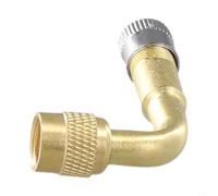 FACULX Adaptador de extensión de válvula de neumático de cobre, extensor de vástago en ángulo de 45/90/135 grados para cubos de rueda estrechos, apto para motocicleta, coche, bicicleta eléctrica (90 °
