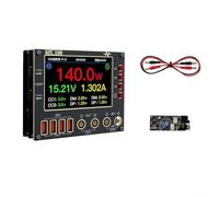 FACULX C09 Medidor de forma de onda de corriente de voltaje profesional Osciloscopio digital de doble canal probador de circuito electrónico 40V DC Entrada 8A Rango 4.0 IPS Display (juego 2)