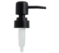 FACULX Cabezal de bomba de loción de cabeza redonda, boquilla de prensa de botella de baño de 28 hilos con resorte fuerte para dispensación suave, se adapta a rosca estándar 28/400 (negro)