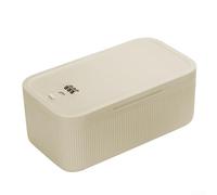 FACULX Caja de almacenamiento portátil con cerradura, caja con cerradura, contenedor seguro para teléfono, dispositivos digitales, llaves, aperitivos, medicamentos, para oficina y hogar (23,9 x 13,1 x