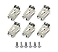 FACULX Clip de gancho de repuesto para cinturón, 6 piezas de acero inoxidable para cinturón de conductor, herramienta de gancho con tornillos compatibles con taladros inalámbricos LXT de 18 V
