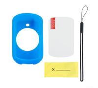 FACULX Funda de silicona para Garmin Edge 830, cubierta protectora suave, resistente al desgaste, a prueba de golpes, para ciclismo, senderismo, deportes al aire libre (azul)