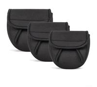 FACULX Funda protectora para carrete de pesca, bolsa de almacenamiento impermeable con diseño de malla transpirable para protección de sal de rueda, varios tamaños, como lo muestra la imagen, S 13*13