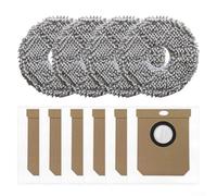 FACULX Kit de repuesto de paño de microfibra para mopa para aspiradora Conga 20090 ProAI InfinitySoap Cut & SPA, 4 paños y 6 bolsas de accesorios