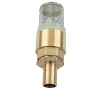 FACULX Kit de válvula de parada de agua de latón, Filtro de succión de válvula de no retorno, Válvulas de retención de filtro, Válvula de retención de latón Válvula de pie Conexión de manguera Válvula