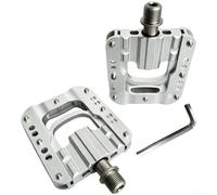 FACULX Pedales plegables de aleación de aluminio con 3 sellados | Rodamientos, agarre texturizado antideslizante, eje de 0.55 pulgadas para bicicletas de montaña y carretera
