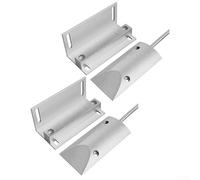 FACULX Puerta de metal con cable para ventana, sensor de contacto magnético, interruptor detector de alarma, kit de seguridad para el hogar, garaje, adecuado para puerta residencial (normalmente