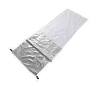 FACULX Saco de dormir térmico reflectante Survival FACULX térmico | Bivy Sack - Saco de nailon recubierto de plata, ligero, sistema de dormir para acampar al aire libre, manta de rescate