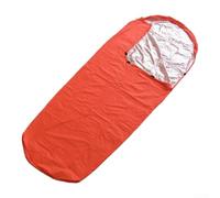 FACULX Saco de dormir térmico reflectante Survival FACULX térmico | Bivy Sack - Saco de nailon recubierto de plata, ligero, sistema de dormir para acampar al aire libre, manta de rescate