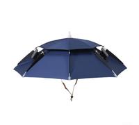 FACULX Sombrero de pesca con ventilador de refrigeración, toldo de protección UV de doble capa, diseño plegable para pesca en lago y río (B)