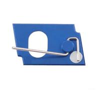 FACULX Soporte de flechas de aleación de aluminio, soporte lateral magnético para arco recurvo, almohadilla de alta viscosidad, soporte de eje estable para competición de caza (azul)