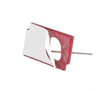 FACULX Soporte de flechas de aleación de aluminio, soporte lateral magnético para arco recurvo, almohadilla de alta viscosidad, soporte de eje estable para competición de caza (rojo)