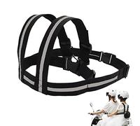 Facynde Arnés de Moto para niños - Arnés para Niños Ajustable con Asas Tira Reflectante | Cinturón de Seguridad para pasajeros para Motociclismo Muy Efectivo para Evitar Que los pasajeros se caigan