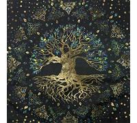 Facynde Paño de Tarot, árbol de la Vida, Cartas del Tarot, Mantel - Manteles para Tarot SPR Top Wiccan, paño Sagrado Espiritual, Mantel Elegante