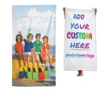 Fadaing Toalla de playa personalizada con nombre, 90 x 180 cm, toalla de playa personalizada, con nombre, grande, 100 x 200 cm, toalla de playa de microfibra, para fitness, viajes (40 x 80 cm, 1)