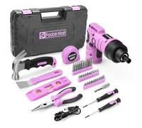 FADAKWALT Destornillador Eléctrico 3,6V, Atornillador Bateria, 40 accesorios, Poignée à deux positions, Atornillador Eléctrico con caja de almacenamiento, Para Reparaciones Domésticas Para Mujeres