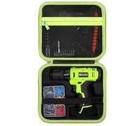 FADAKWALT - Estuche rígido de viaje para taladro inalámbrico FADAKWALT, juego de taladro eléctrico de 12 V con batería y cargador, funda portátil de almacenamiento compatible con taladro eléctrico