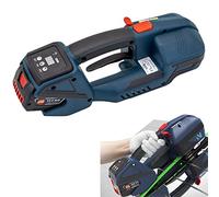 FADALE Máquina Flejadora Eléctrica, Herramienta Flejadora Alimentada por Batería, Máquina Flejadora Automática para PP/Pet de 1/2-5/8 Pulgadas, Herramienta Flejadora De Tensión