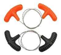Fadbudss 2 Piezas Sierra de Alambre de Acero Inoxidable, Cable Tubos PVC Pequeña Manejable Madera De Bolsillo Cuerda Sierra Corte Herramienta para Exteriores Senderismo Emergencia 68 cm