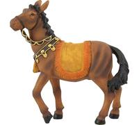 FADEDA Caballo/Altura: 11 cm/Pintadas a mano/Figuras de Belén fieles - Decoración de mesa de Navidad Cuna Accesorios