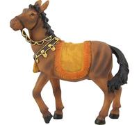 FADEDA Caballo/Altura: 15 cm/Pintadas a mano/Figuras de Belén fieles - Decoración de mesa de Navidad Cuna Accesorios