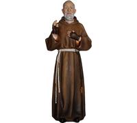 FADEDA Padre Pio/Altura: 20 cm/pintado a mano/detallado belén figuras - decoración de mesa de Navidad cuna accesorios
