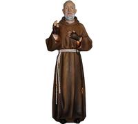 FADEDA Padre Pio/Altura: 31 cm/Pintado a mano/Figuras de Belén detalladas - Decoración de mesa de Navidad cuna Accesorios