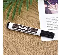 Faderr Muebles Touch Up Pen Marker Reparación Gabinete de piso de madera Laminado Rasguños Muebles Marcador Mágico Cubierta de arañazos Reparación Bolígrafos (Negro)