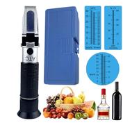 Faderr Refractómetro 4 en 1, anticongelante, etilenglicol propilenglicol, comprobador de líquido refrigerante, probador de anticongelante y anticongelante para agua de parabrisas, punto de congelación