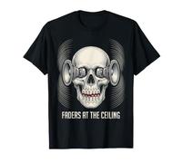 Faders At The Ceiling Skull Studio Monitor Productor de Audio Camiseta