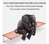 Fadiadem Estantería de Garaje Estante de Pared Estante de Almacenamiento de Garaje Estantes flotantes, Estante de Almacenamiento retráctil de 100-190 cm Estante de Acero montado en la Pared