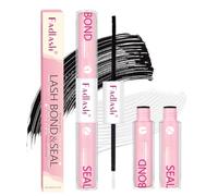 FADLASH Bond & Seal Pegamento para Pestañas en Clústeres - Fijación Prolongada, Resistente a la Humedad, Sin Látex, Fórmula Suave para Ojos Sensibles - 0,6+0,6 ml - Tubo Transparente + Tapa Rosa